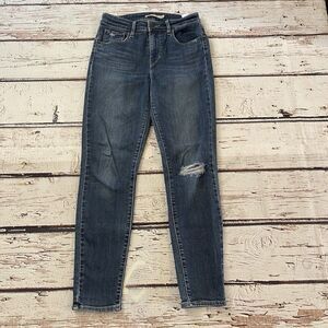 Levi's 721 Jeans Size 26 Womens High Rise Skinny Medium Wash Blue Denim
